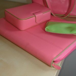 Baekgaard Pink & Green Accessory Set